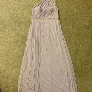 David's Bridal One Shoulder Bridesmaid Dress